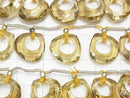 [Video] High Quality Lemon Quartz AAA Donut Chestnut Shape 1pc, 1strand (7pcs)