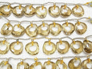 [Video] High Quality Lemon Quartz AAA Donut Chestnut Shape 1pc, 1strand (7pcs)