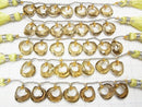 [Video] High Quality Lemon Quartz AAA Donut Chestnut Shape 1pc, 1strand (7pcs)