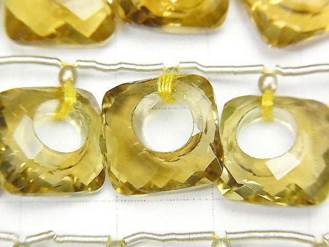 [Video] High Quality Beer Crystal Quartz AAA Donut Diamond Shape 1pc or 1strand (7pcs)