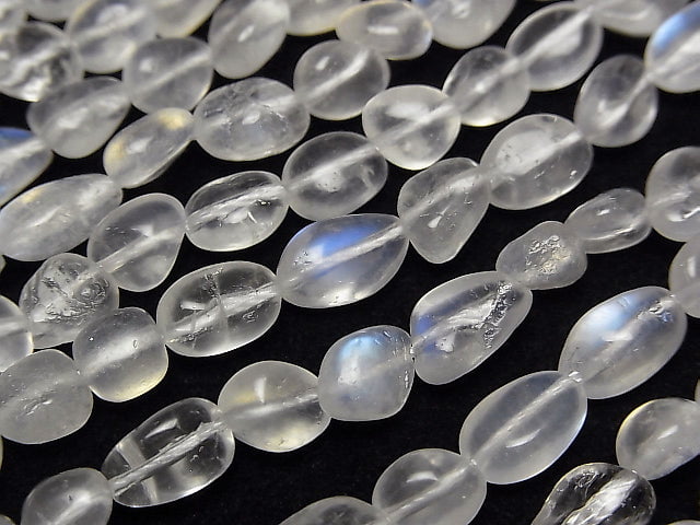 [Video] Royal Blue Moonstone AA++ Nugget 1strand beads (approx. 15 inches/38 cm)