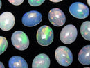 [Video] High Quality Ethiopian Opal AAA Oval Cabochon 10x8mm 2pcs