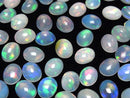 [Video] High Quality Ethiopian Opal AAA Oval Cabochon 10x8mm 2pcs