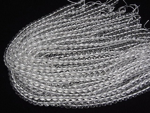 [Video]Crystal Quartz AAA Round 7mm half or 1strand beads (aprx.15inch/36cm)