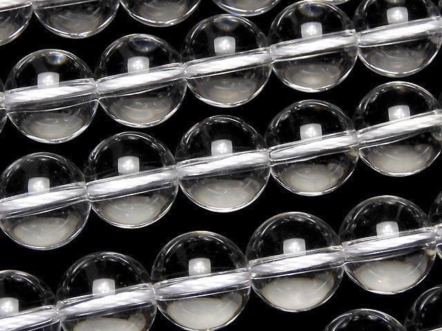 Crystal Quartz, Round Gemstone Beads