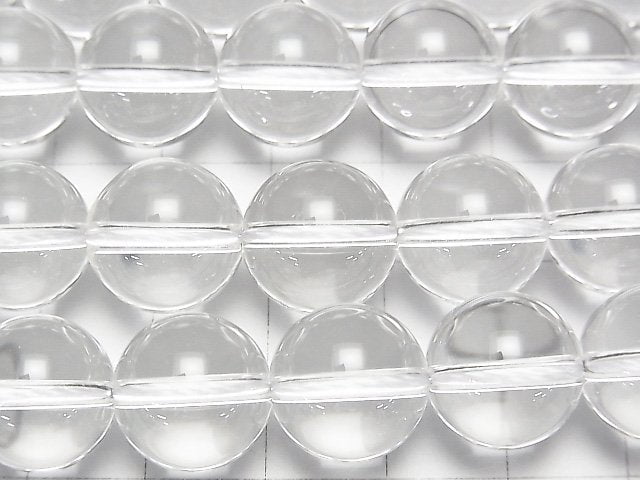 [Video]Crystal Quartz AAA Round 13mm 1/4 or 1strand beads (aprx.15inch/36cm)