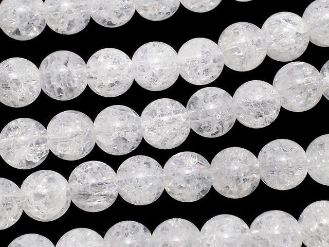 Cracked Crystal Round 6mm NO.2 (many cracks) 1strand beads (aprx.15inch/36cm)