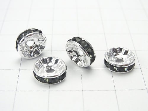 Asfor Roundel [Black Diamond x Silver] Flat 4-10 mm 100 pcs $9.79