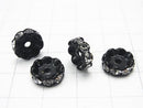 Asfor Rondelle [Clear x Black2] Flower Shape 4-10mm 100pcs $8.79- !