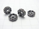 Asfor Rondelle [Clear x Black] Flower Shape 4-10mm 100pcs $8.79- !