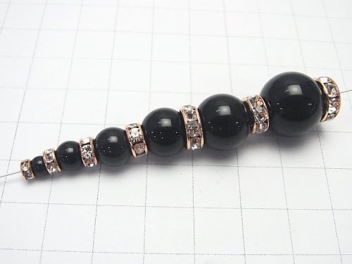Asfor Rondelle [Clear x Rose] Flat 3-10mm 10pcs