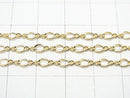 14KGF Figaro (long and short) chain 3mm Twist 10cm