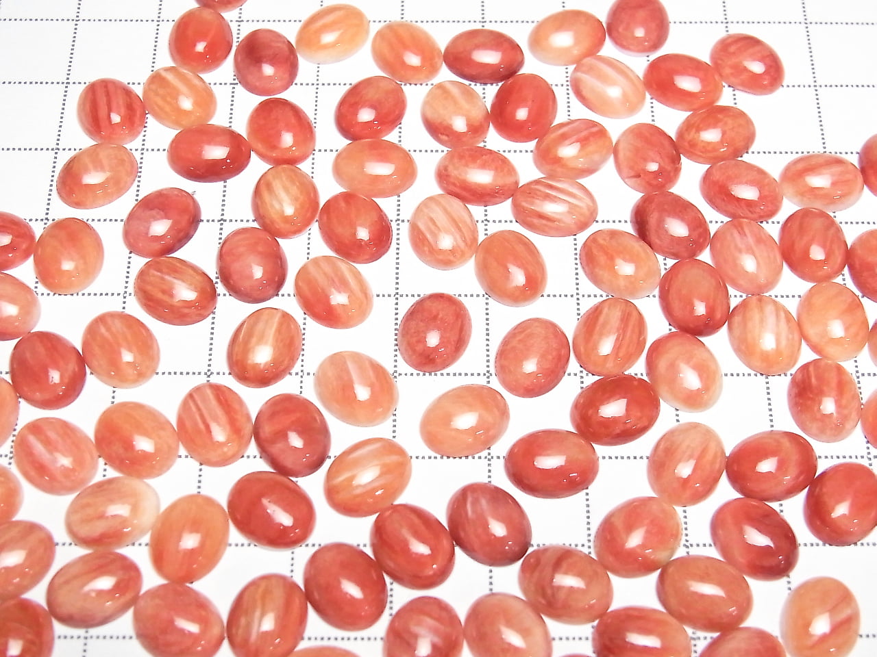 Stacheloyster-Schale ovaler Cabochon 10x8mm 1 Stück