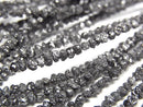 [Video] Black Diamond Rough Nugget (Chips) half or 1strand beads (aprx.15inch / 38cm)