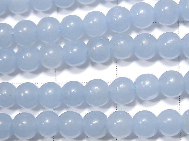 [Video] Angelite AAA Round 4mm 1-strand beads (approx. 15 inches/37 cm)
