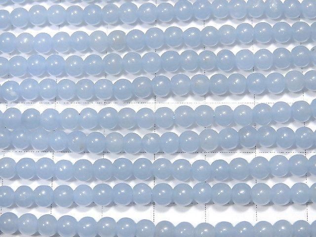 [Video] Angelite AAA Round 4mm 1-strand beads (approx. 15 inches/37 cm)