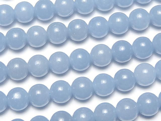 [Video] Angelite AAA- Round 6.5mm 1-strand beads (approx. 15 inches/36 cm)