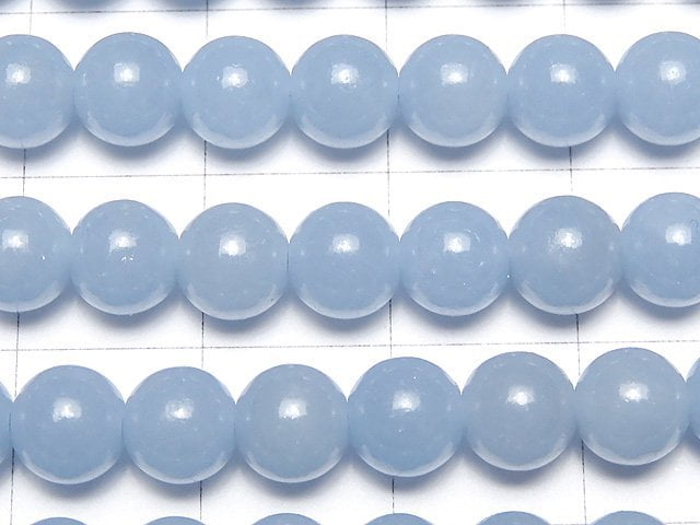 [Video]Angelite AAA- Round 6mm 1strand beads (aprx.15inch/36cm)