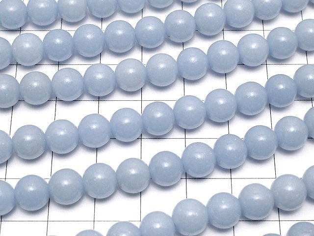 [Video]Angelite AAA Round 8mm 1strand beads (aprx.15inch/37cm)