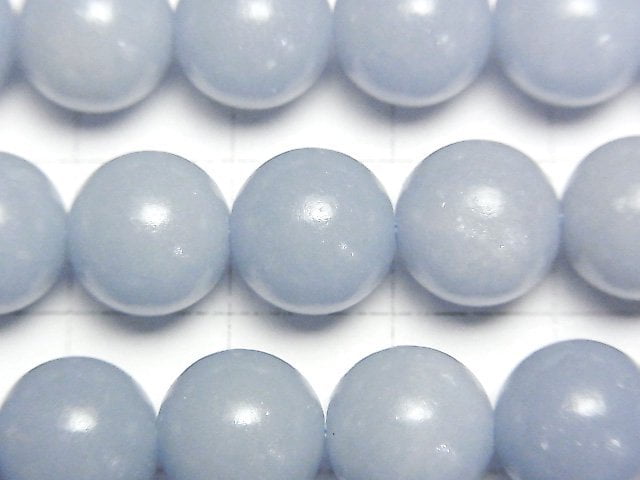 [Video] Angelite AAA Round 10mm half or 1strand beads (aprx.15inch/38cm)