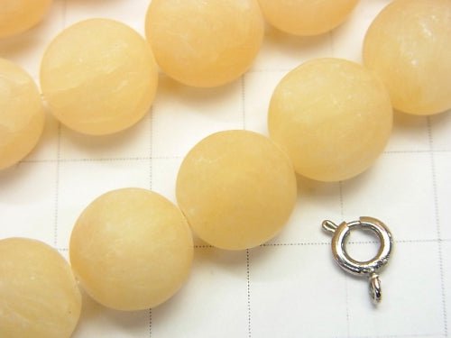 1strand $8.79! Frost Yellow Jade Round 12mm 1strand beads (aprx.15inch / 38cm)