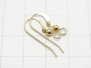 14KGF Round Earwire 22x9mm 1 pair