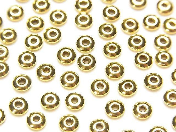 Silver925  Rondelle  3.5mm,4mm,5mm 18KGP 10pcs