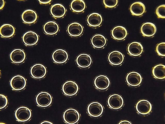 Silver925  Rondelle  3mm,4mm,5mm,6mm 18KGP 10pcs