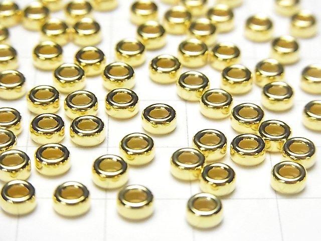 Silver925  Rondelle  3mm,4mm,5mm,6mm 18KGP 10pcs