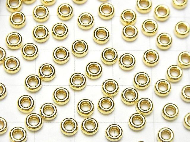 Silver925  Rondelle  3mm,4mm,5mm,6mm 18KGP 10pcs