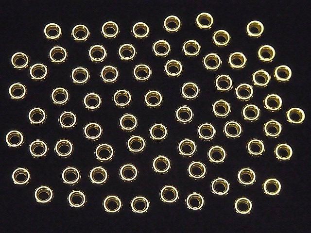 Silver925  Rondelle  3mm,4mm,5mm,6mm 18KGP 10pcs