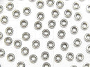 Silver925  Rondelle  3mm,4mm,5mm Rhodium Plated  20pcs