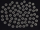 Silver925  Rondelle  3mm,4mm,5mm Rhodium Plated  20pcs