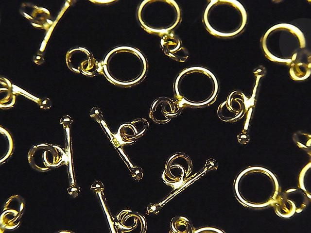Silver 925 Toggle 6mm, 9mm Jump Ring with 18KGP (1 pair)