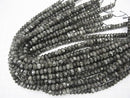 [Video] 1strand $7.79! Larvikite  Faceted Button Rondelle 8x8x5mm 1strand beads (aprx.15inch/36cm)