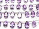 [Video]High Quality Amethyst AAA Pear shape Faceted 12x8mm 1strand (8pcs)