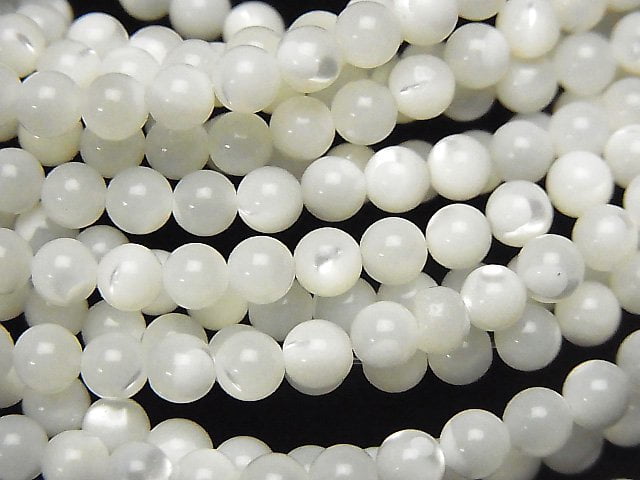 Mother of Pearl (Shell Beads), Round Pearl & Shell Beads