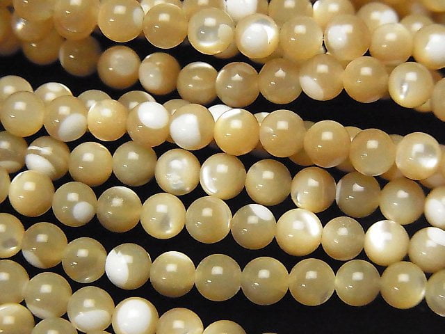 Mother of Pearl (Shell Beads), Round Pearl & Shell Beads