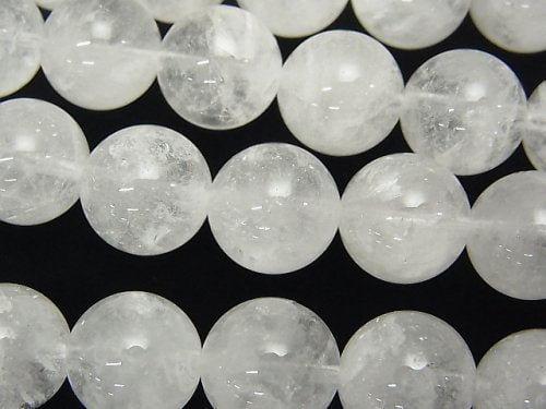 Himalayan Ice Quartz AA Round 12 mm half or 1 strand (aprx.15 inch / 38 cm)