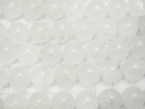 Himalayan Ice Quartz AA Round 12 mm half or 1 strand (aprx.15 inch / 38 cm)