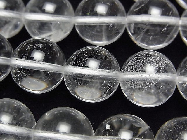 Crystal Quartz, Round Gemstone Beads