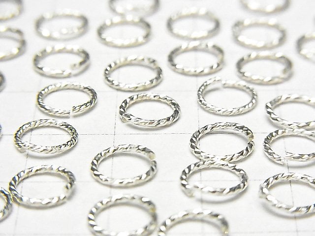 New size now available! Silver925 Jump Ring Glitter [4mm][5mm][6mm][7mm][8mm] 10pcs