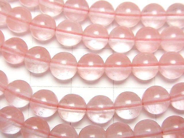 [Video] Cherry Quartz Glass Round 6mm 1-strand beads (approx. 14 inches/35 cm)