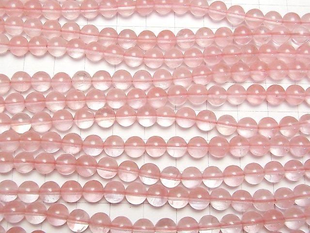 [Video] Cherry Quartz Glass Round 6mm 1-strand beads (approx. 14 inches/35 cm)