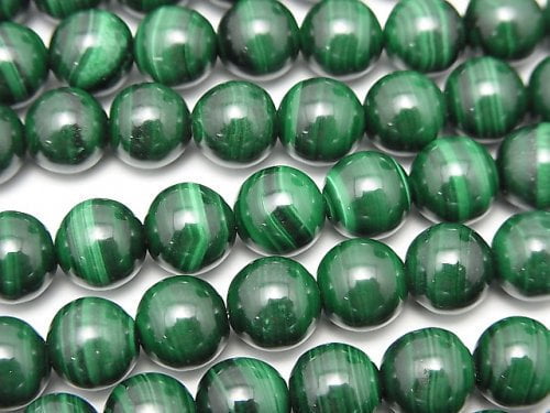 Malachite, Round Gemstone Beads