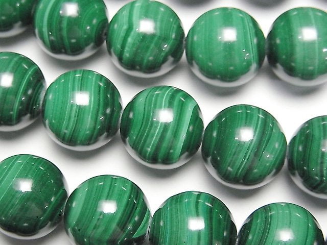 Malachite, Round Gemstone Beads