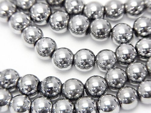 Hematite, Round Gemstone Beads