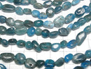 [Video] Blue Apatite AA Nugget 1strand beads (aprx.15inch / 38cm)