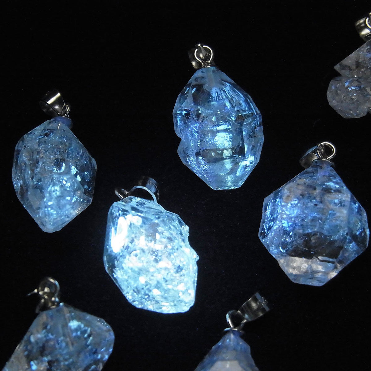 Pakistan Oil in Quartz Pendant Silver925 1pc