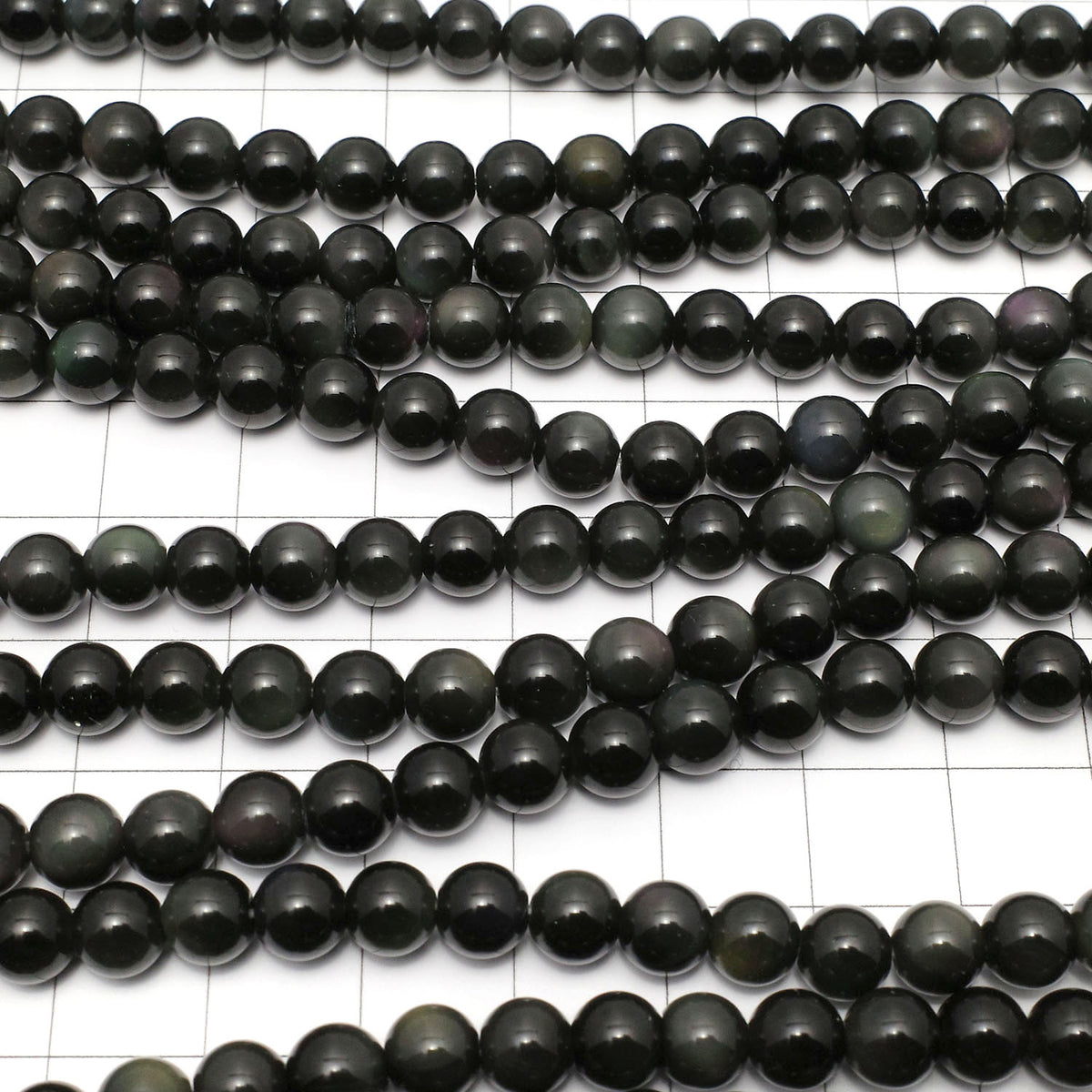 Rainbow Obsidian AAA Round 6mm 1strand beads (aprx.15inch / 36cm)